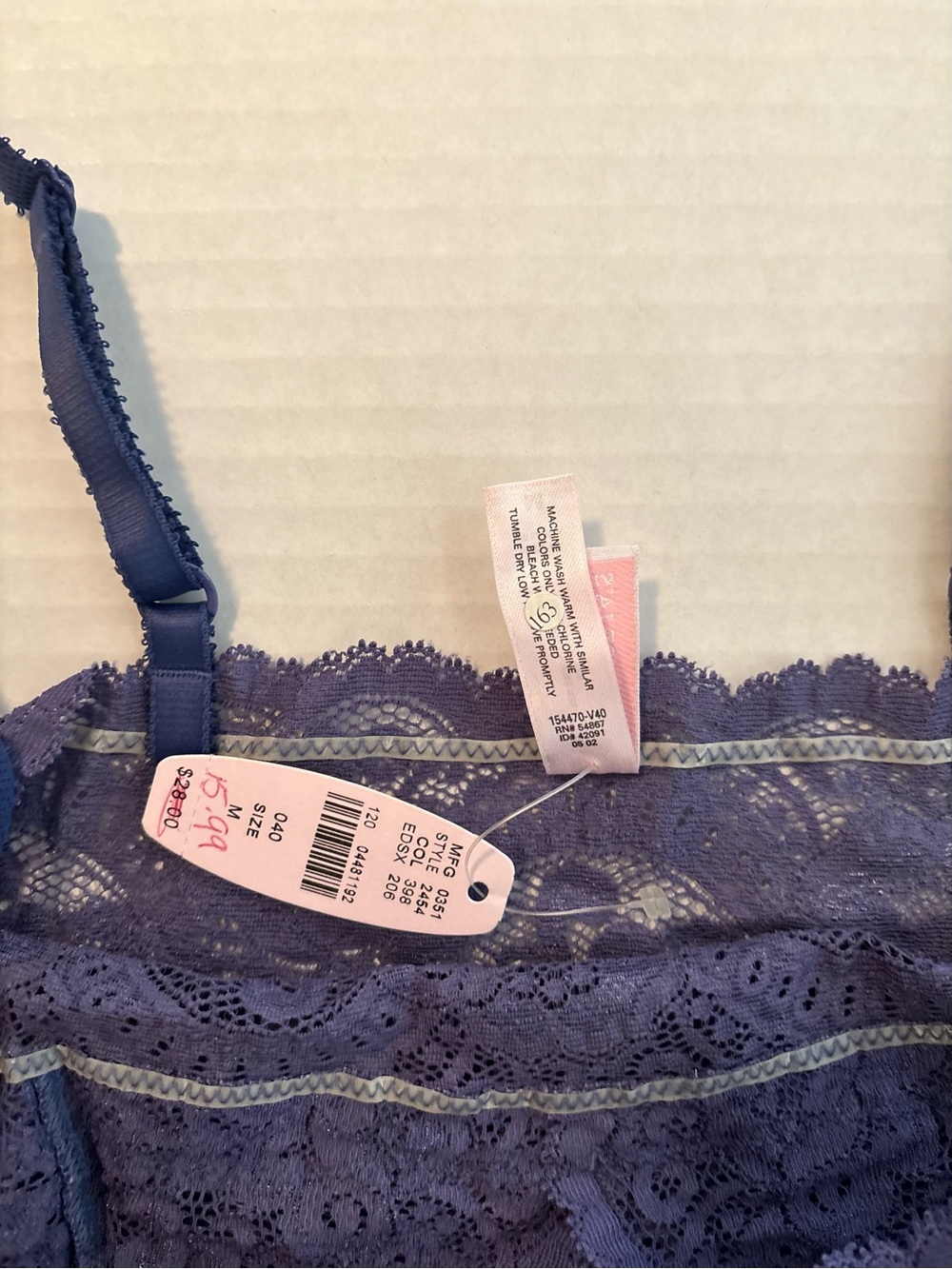 Victoria's Secret Lace Bralette - Eggplant Purple - Picture 7 of 7